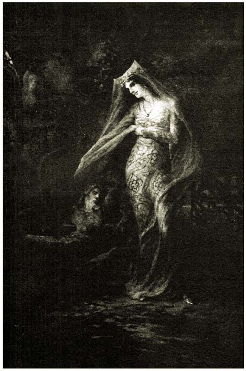 Waving her hands and muttering the charm, and presently enclosed him fast within the tree. Waving her hands and muttering the charm, and presently enclosed him fast within the tree.