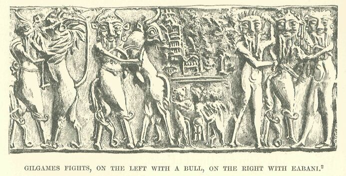 060.jpg Gilgames Fights, on the Left With a Bull, On The Right With Eabani.