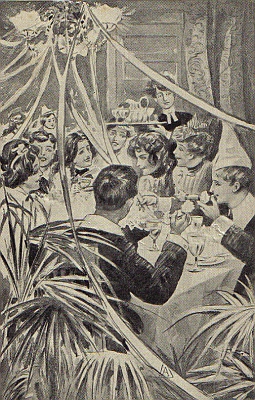 AT SEVEN O'CLOCK A SUPPER WAS SERVED.—P. 129. AT SEVEN O'CLOCK A SUPPER WAS SERVED.—P. 129.