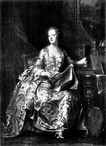 Portrait of Madame de Pompadour. Portrait of Madame de Pompadour. De la Tour.