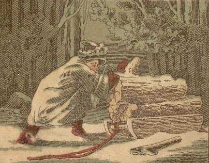 Jack Frost with Wood Sled Jack Frost with Wood Sled