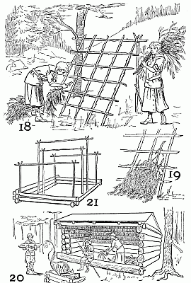 Outdoor shelters. Outdoor shelters.