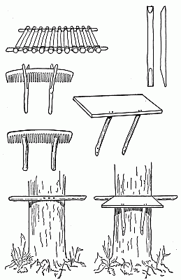 Handicraft in the woods. Handicraft in the woods.