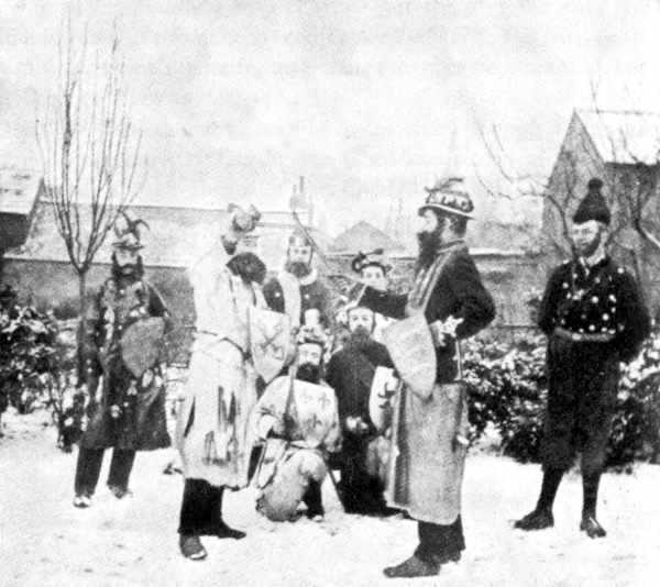 YORKSHIRE SWORD-ACTORS: ST. GEORGE IN COMBAT WITH ST. PETER. YORKSHIRE SWORD-ACTORS: ST. GEORGE IN COMBAT WITH ST. PETER.