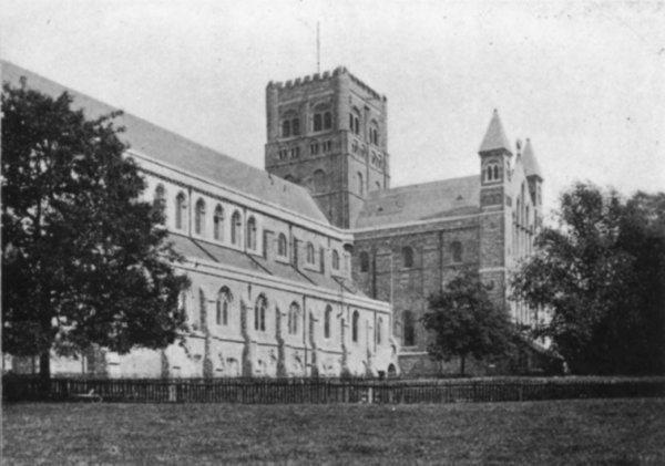 THE SOUTH TRANSEPT AS REBUILT.