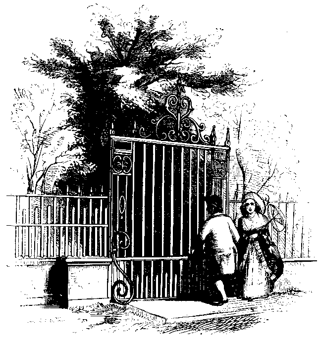 GATE OF FOX'S HOUSE. Illustration: GATE OF FOX'S HOUSE.
