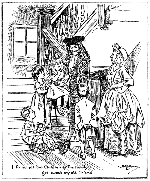 I found all the Children of the Family got about my old Friend Man surrounded by children