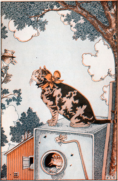 Miss Kitty Cat Looked Calmly at Rusty Wren Miss Kitty Cat Looked Calmly at Rusty Wren