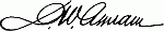 Signature: D.W. Amram Signature: D.W. Amram