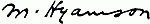 Signature: M. Hyamson Signature: M. Hyamson