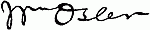 Signature: Wm Osler Signature: Wm Osler