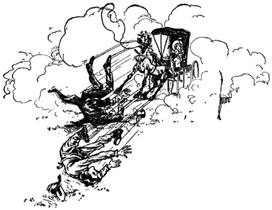 Dorothy nearly went with them, but she was holding fast