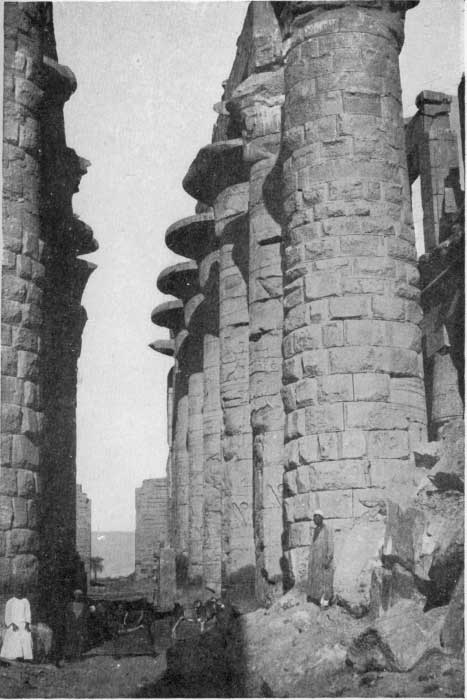 Plate 7  NAVE OF THE TEMPLE AT KARNAK. Pages 75, 76