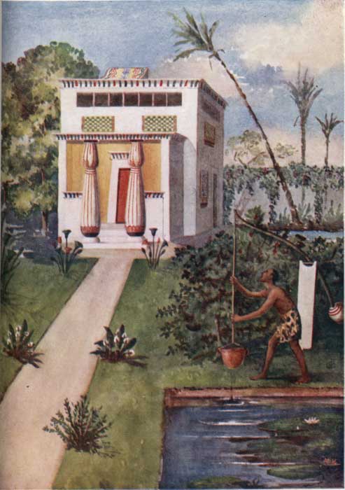 PLATE 9.  AN EGYPTIAN COUNTRY HOUSE.