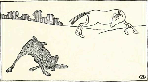 And there sat the wolf