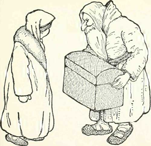 And he brought her a trunk full of all sorts of things