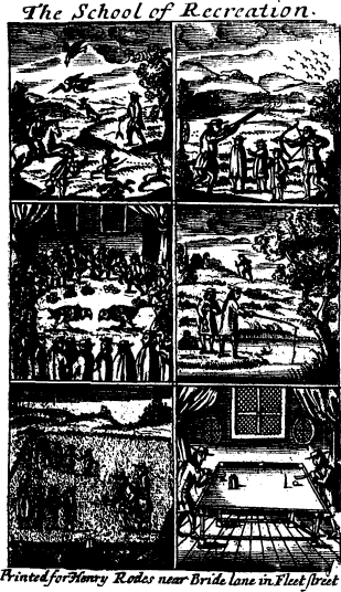 The School of Recreation. Printed for Henry Rodes near Bride Lane in Fleet Street.