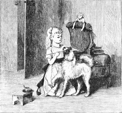 Painting Carlos' face Painting Carlos' face