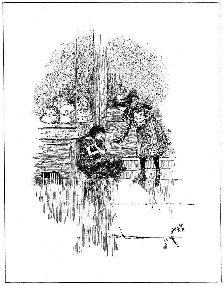 "EAT IT," SAID SARA, "AND YOU WILL NOT BE SO HUNGRY." "EAT IT," SAID SARA, "AND YOU WILL NOT BE SO HUNGRY."