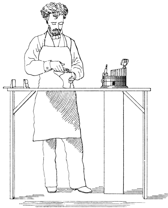 Tacking the upper at the seam Tacking the upper at the seam