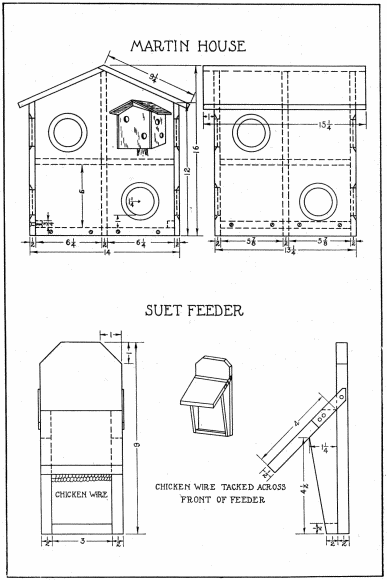 FIG. 45. FIG. 45. (MARTIN HOUSE), (SUET FEEDER)