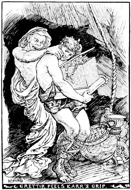 GRETTIR FEELS KARR'S GRIP.