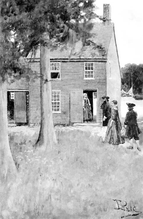 "Jack Followed the Captain and the Young Lady up the Crooked Path to the House"