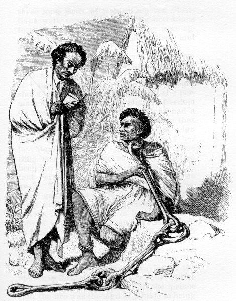 CHRISTIAN MARTYR,  In Madagascar in chains—Receiving consolation.