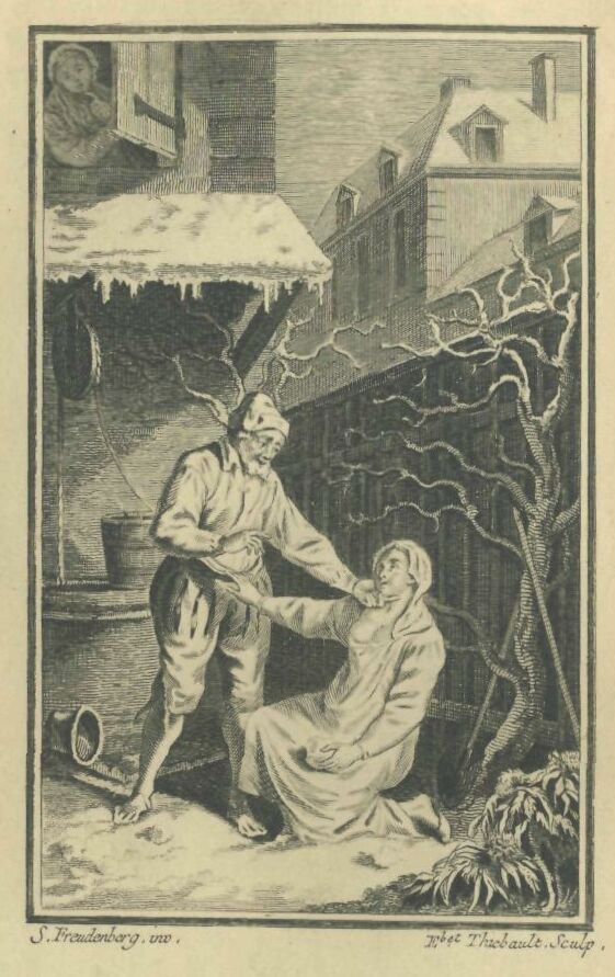 177a.jpg the Man of Tours and his Serving-maid in The Snow