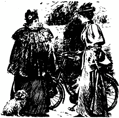 Oh, did you see a gentleman on a bicycle