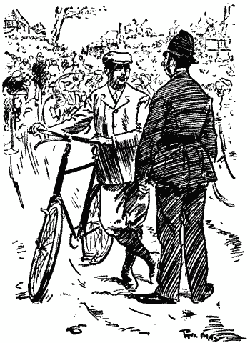 Cyclist to rural policeman