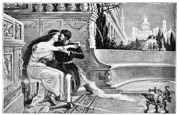 HER KISS WAS A BLINDING WHIRLWIND OF FLAME AND TEARS! IT WAS THE PROCLAMATION OF WAR UPON ATVATABAR. THENCEFORTH WE BECAME A NEW AND FORMIDABLE TWIN-SOUL.