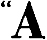 A