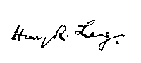 Henry R. Lang Henry R. Lang