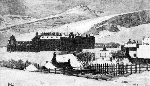 HOLYROOD CASTLE. BY SIR GEORGE REID. FROM MRS. OLIPHANT'S "ROYAL EDINBURGH."  BY LEAVE OF MESSRS. MACMILLAN. HOLYROOD CASTLE. BY SIR GEORGE REID. FROM MRS. OLIPHANT'S "ROYAL EDINBURGH."  BY LEAVE OF MESSRS. MACMILLAN.