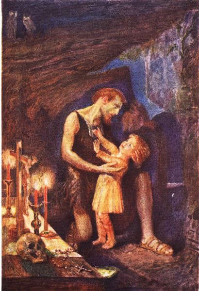 HE SCANNED, WITH GREAT TEARFUL EYES, THIS STRANGE FIGURE THAT LOOKED SO WILD