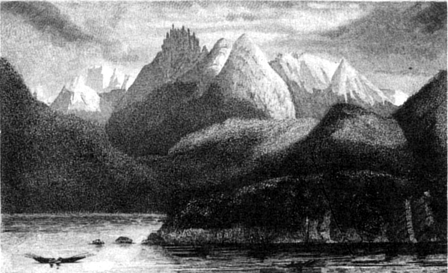 Curious Peak, Admiralty Sound. Curious Peak, Admiralty Sound.