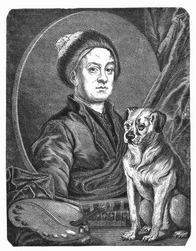 William Hogarth and his Dog Trump. By HOGARTH.  In the National Gallery. William Hogarth and his Dog Trump. By HOGARTH.  In the National Gallery.