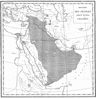 DIVISION DES PEUPLES selon le Systême CHALDÉEN.