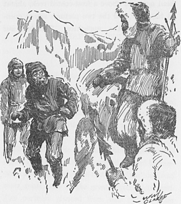 The two partners stared open-mouthed at the apparition. The face was white! The two partners stared open-mouthed at the apparition. T he face was white!