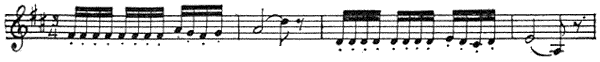 Music Transcriber's Note: corrected missing beat; should be 4/4 Music