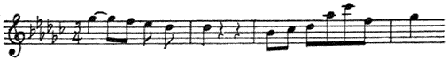Music Transcriber's Note: Bar 3, note 4 corrected from A-flat to B-flat Music