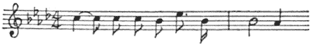 Music Transcriber's Note: corrected rhythm of first two notes in original Music