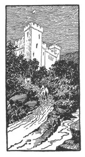 Cumnor Hall castle on hill