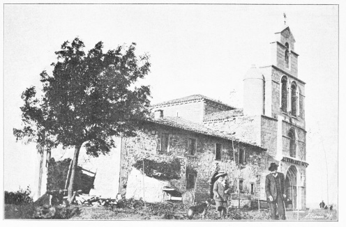 Lámina 28. ESTÍBALIZ Fachada del mediodía de la basílica. Lámina 28. ESTÍBALIZ Fachada del mediodía de la basílica.