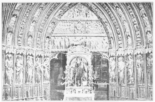 Lámina 69. LA GUARDIA Portada de Santa María de los Reyes. Lámina 69. LA GUARDIA Portada de Santa María de los Reyes.