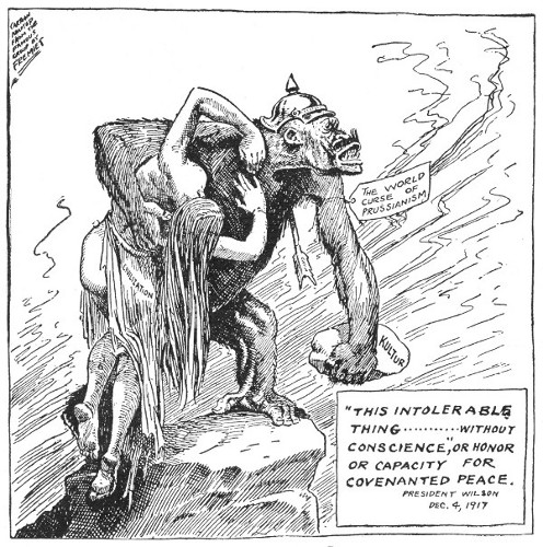 American Cartoon. How can the world make peace with this thing? American Cartoon. How can the world make peace with this thing?