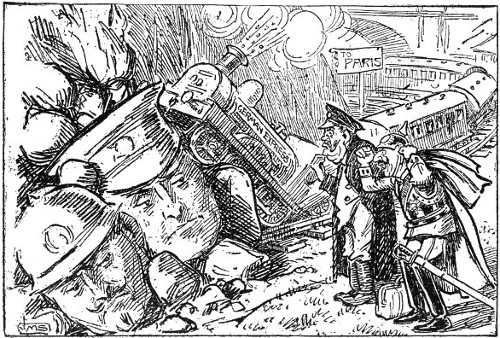 English Cartoon, The Line Blocked English Cartoon, The Line Blocked