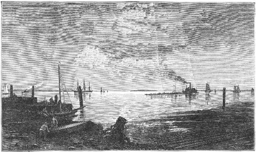 THE VIEW DOWN THE RIVER. Illustration: The View Down the River