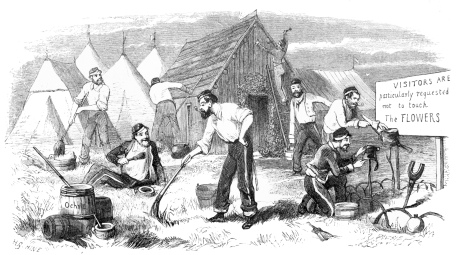 A MODERN BOTANICAL GARDEN—NATURE OUTDONE.  VISITORS ARE articularly requested not to touch The FLOWERS A MODERN BOTANICAL GARDEN—NATURE OUTDONE.  VISITORS ARE articularly requested not to touch The FLOWERS